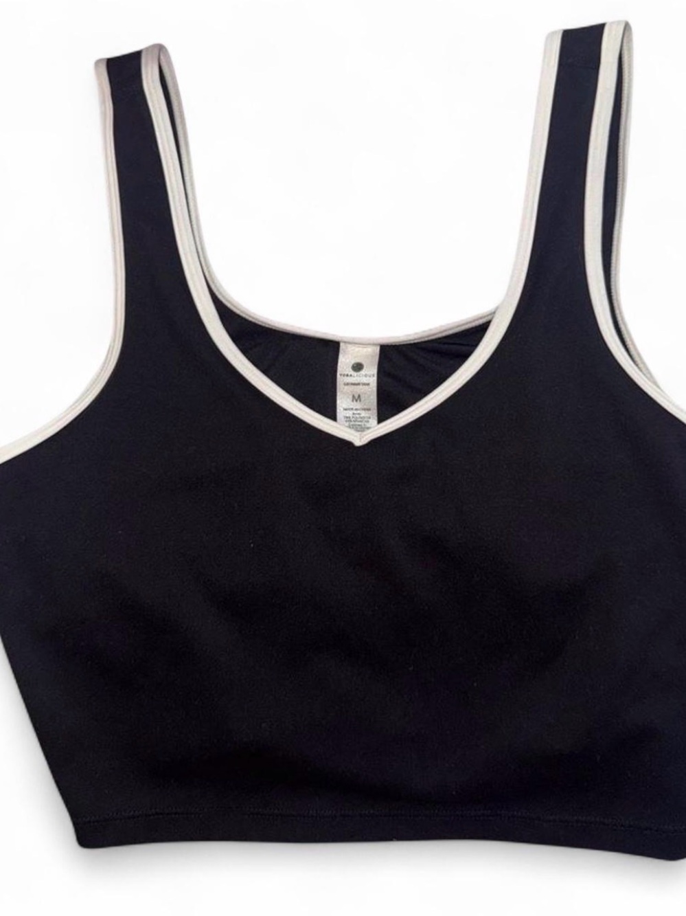 Yogalicious Black Crop Top